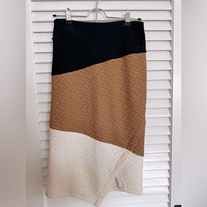 Tricolor Anthropologie Pencil Skirt
